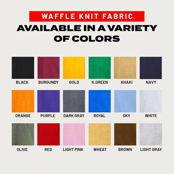 Men’s Heavyweight Thermal Shirt Crew Neck, Waffle Knit Long Sleeve Base Layer fo - Picture 4 of 6